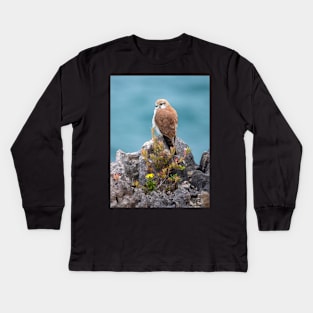 Nankeen Kestrel, Australian Bird Of Prey Kids Long Sleeve T-Shirt